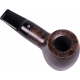 Talamona Reverse Calabash Pfeife, braun, glatt schwarz