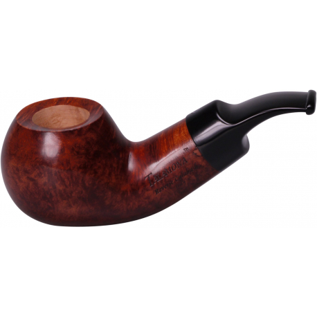 Talamona Reverse Calabash Pfeife, braun, glatt 2