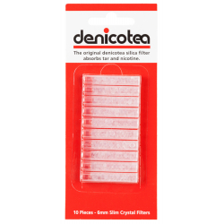 DENICOTEA Filter Slim für Zigarettenspitze, 10 Stück