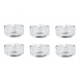 6 x Cigarette Ashtray made of Glass, small