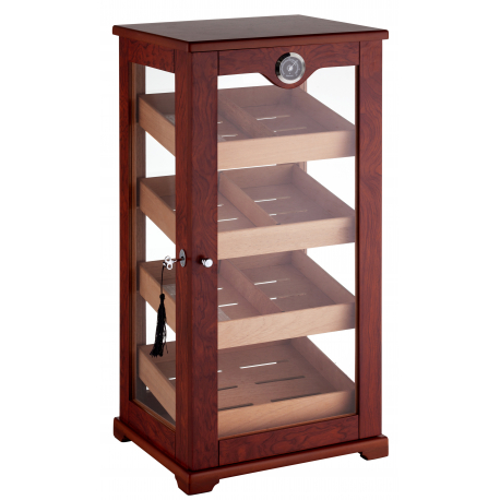 GERMANUS "Vemis" Cigar Humidor Cabinet with Digital Hygrometer for ca 500 cigars