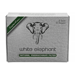 Elephant Meerschaum Filter 9mm Pfeifen Filter, 40 St.