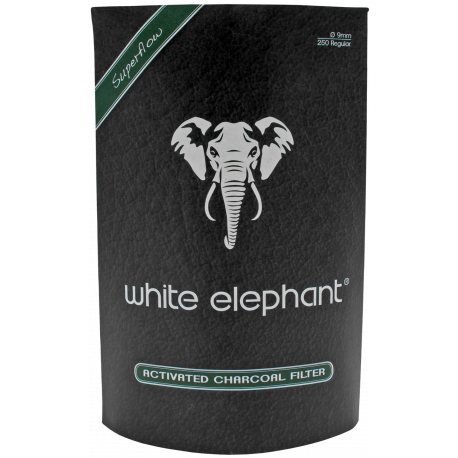 Elephant Charcoal 9mm Pipe Filters, 250 Filters