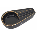 GERMANUS Cera Cigar Ashtray Black Gold