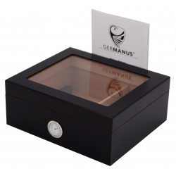 GERMANUS Cigar Humidor Black Beauty