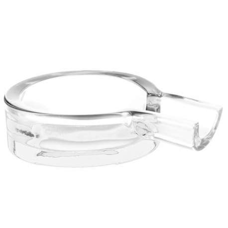 GERMANUS Glass Crystal Cigar Ashtray - Model: P