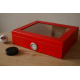 Mensalla Cigar Humidor - Red