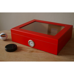 Mensalla Cigar Humidor - Red